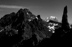 Beaufortin - Montblanc en noir et blanc